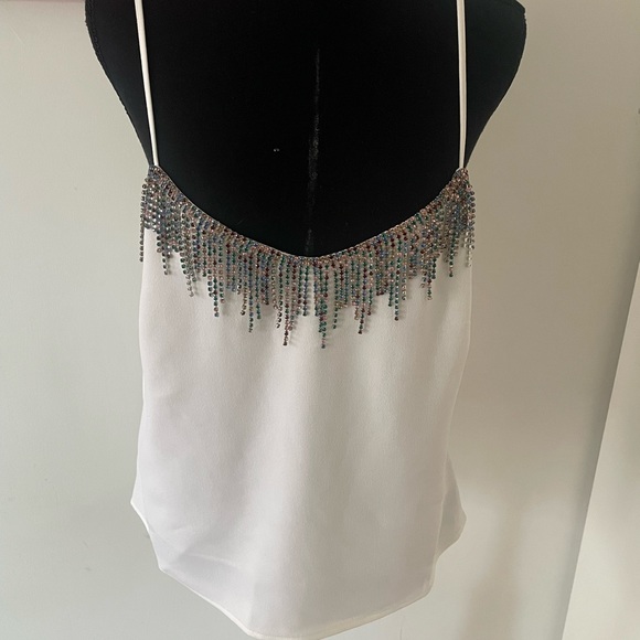 Valentino Tops - #9 Blow Out Sale ♥️ VALENTINO Top Ivory with Crystal details